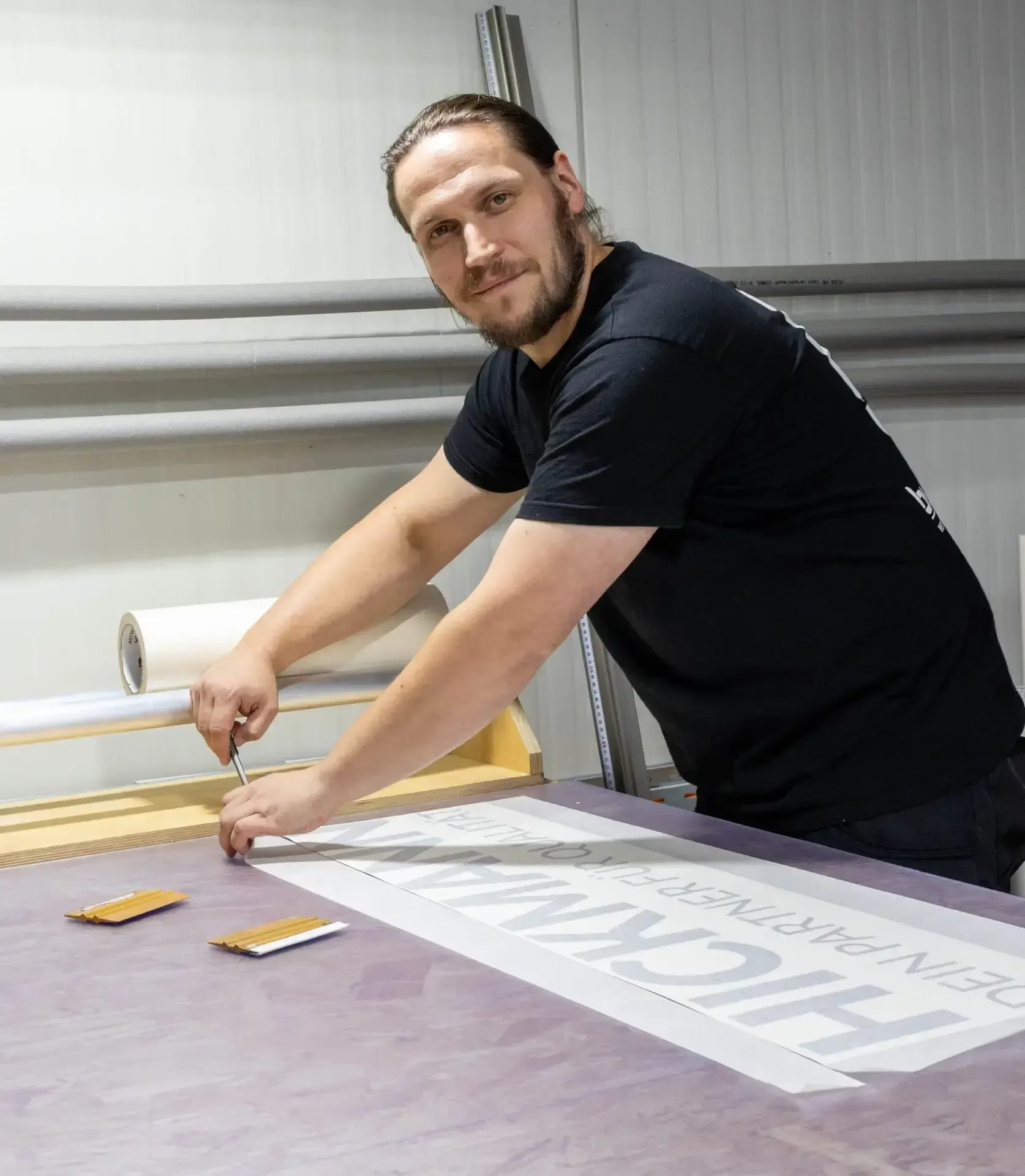 Sebastian Bock bei der Arbeit
